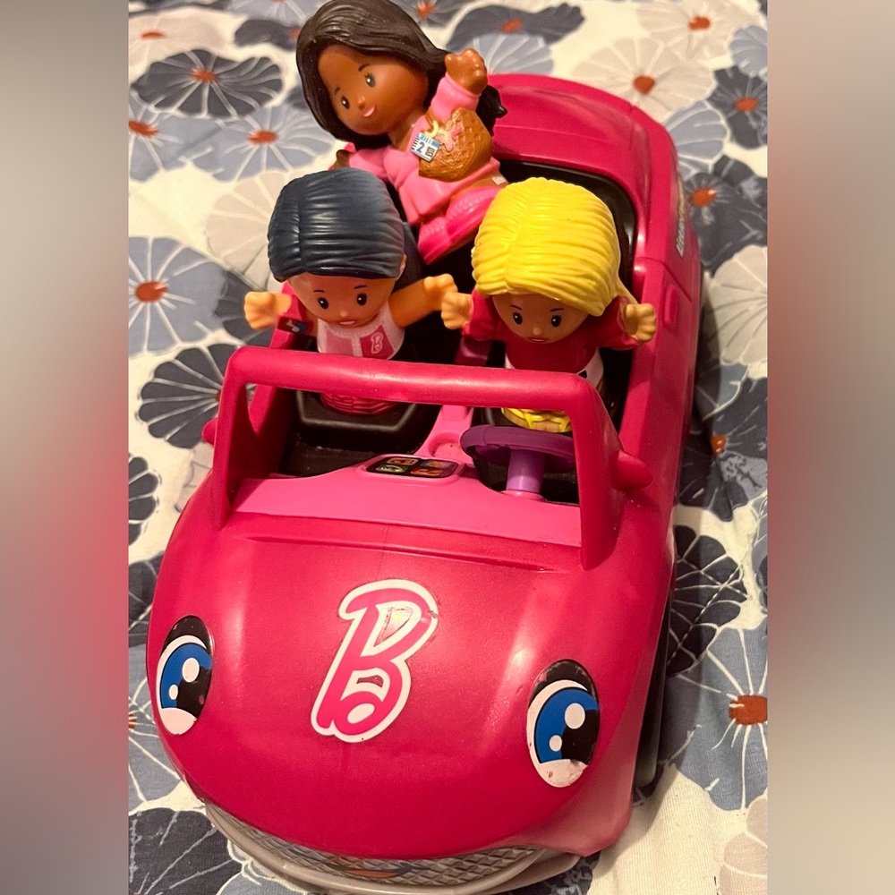 Fisher-Price Little People Barbie Car with Figures